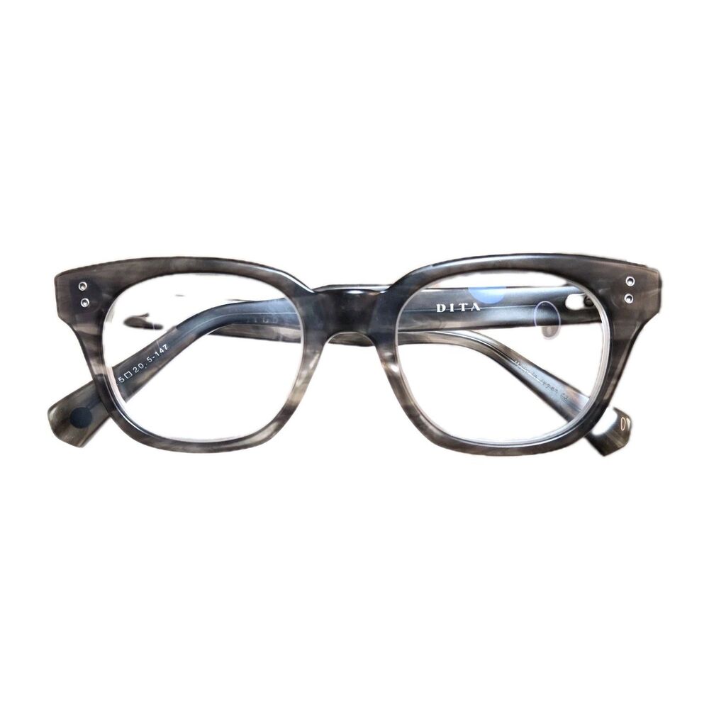DITA BAYLOR Eyeglass Frames DRX-2048-C-GRY 48.5mm Matte Gray Marble Japan T1